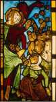 Stained Glass Panel Antichrist Turning Stones into Bread 7 - Hermitage